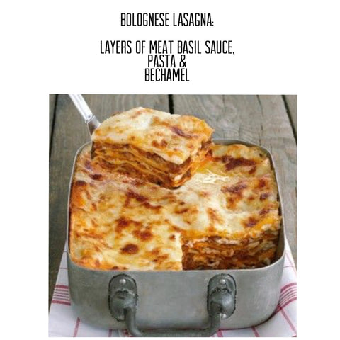 Bolognese Lasagna -Fresh or Frozen- Regular or Gluten free friendly