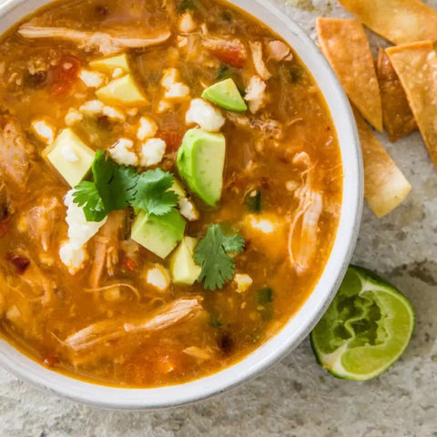 Chicken tortilla soup (GF)