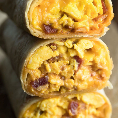 Bacon or potatoes breakfast burritos (FROZEN ITEM)