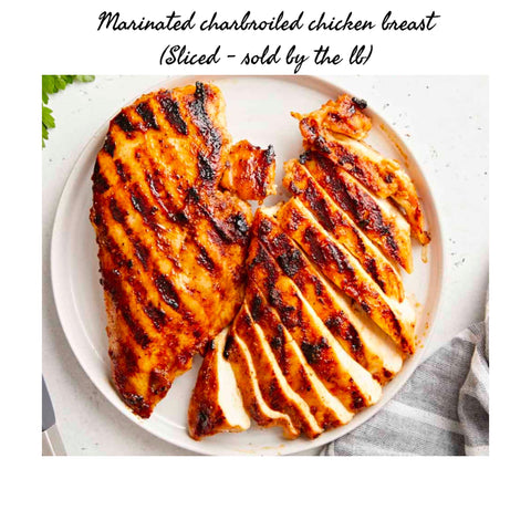 Grilled marinated chicken breast