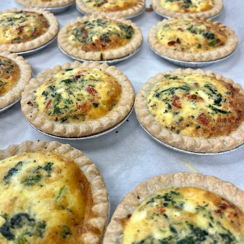 Pack of 4 mini quiches (frozen)
