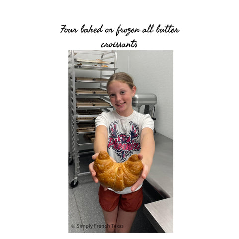 Four large all butter croissants or 10 mini croissants
