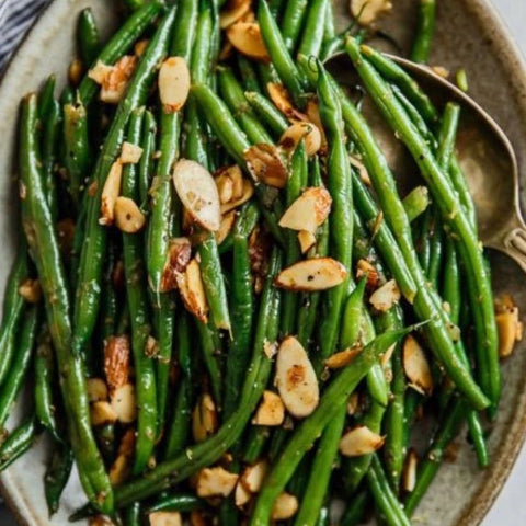 Haricots verts almondine