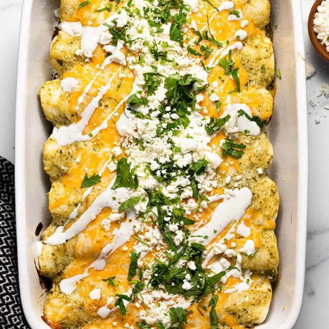Pork carnitas enchiladas verdes**FROZEN**