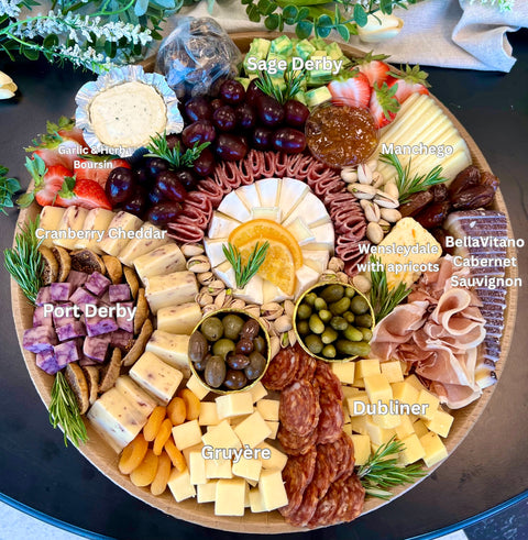 Gourmet cheese & charcuterie platter