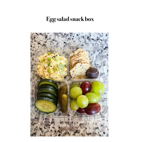 Egg salad snack box