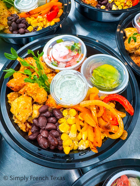 Mexican style chicken bowl