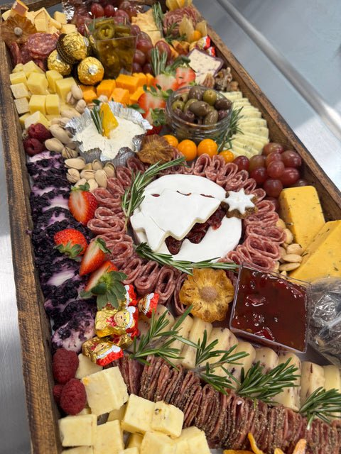 Gourmet  Christmas cheese & charcuterie platter