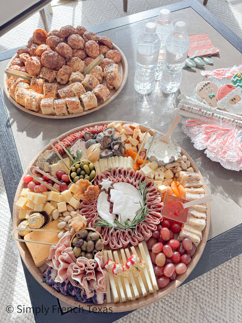 Gourmet  Christmas cheese & charcuterie platter