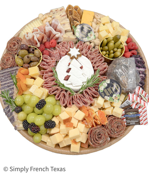 Gourmet  Christmas cheese & charcuterie platter