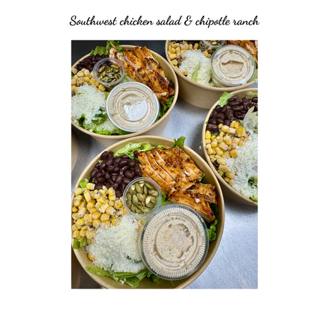 Southwest chicken salad & chipotle ranch