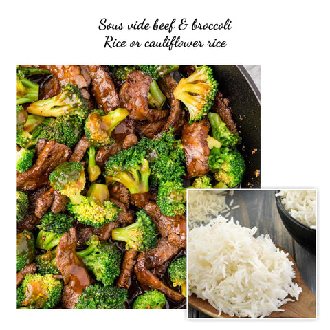Sous vide beef & broccoli