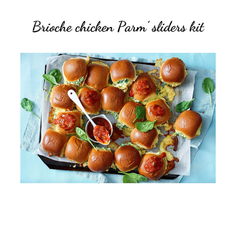 Brioche chicken Parm’ slider kit