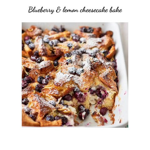 Blueberry Cheesecake Breakfast Bake