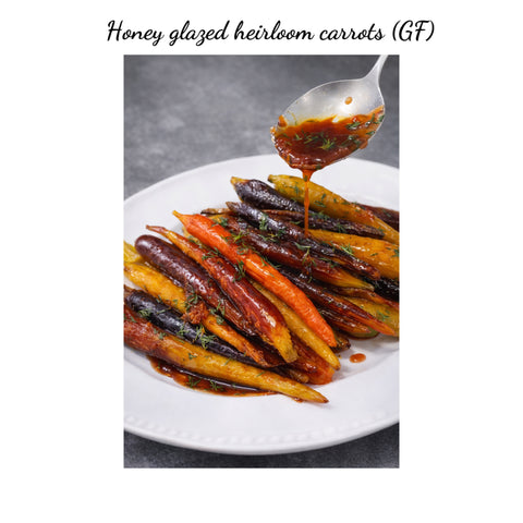 Buttery Honey Glazed Heirloom Carrots  (GF)