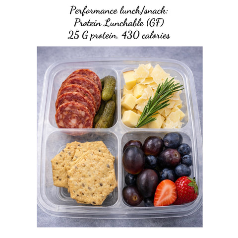 Performance snack/ lunch: High protein cheese & charcuterie box(GF)