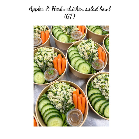 **NEW** 
Performance salad: Apple & herbs  Chicken Salad Bowl (GF)