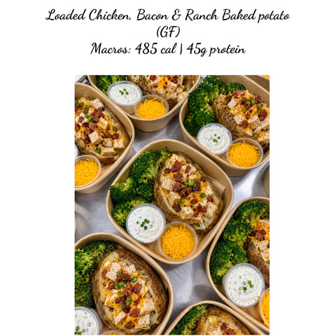 **NEW** Performance Loaded Chicken, bacon & ranch baked  potato (GF)