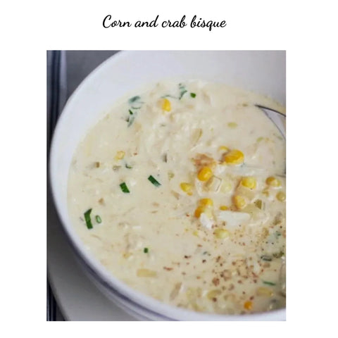 Corn & crab bisque