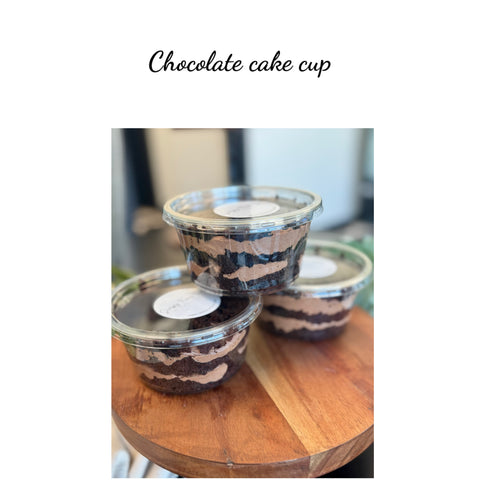Chocolate cake cup