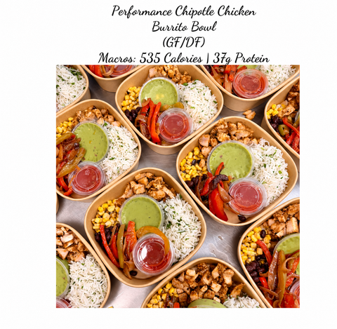 Performance Chipotle Chicken Burrito Bowl (GF)