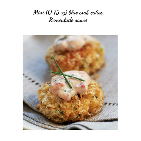 Mini blue crab cakes