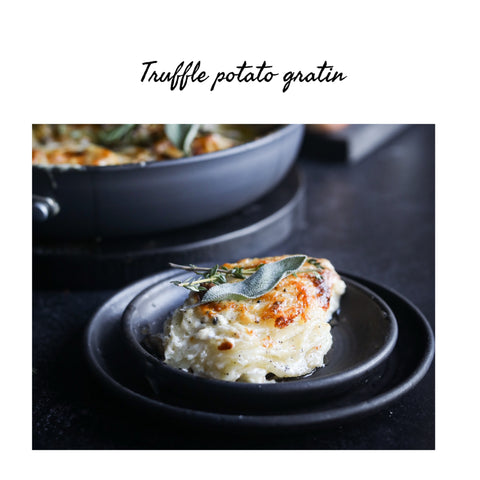 Truffle potato gratin